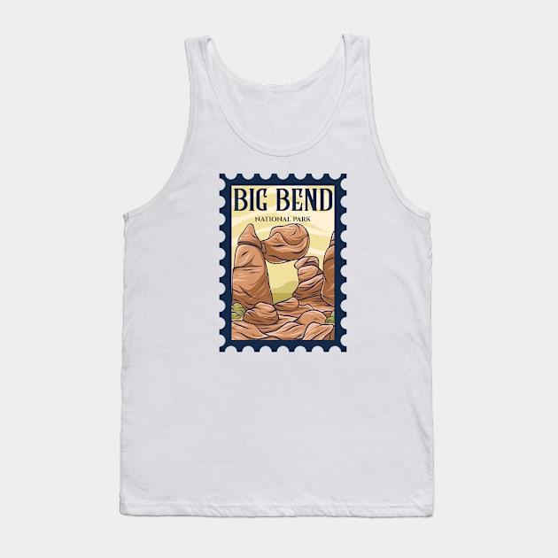 Big Bend National Park Stamp Tank Top by CardboardCotton